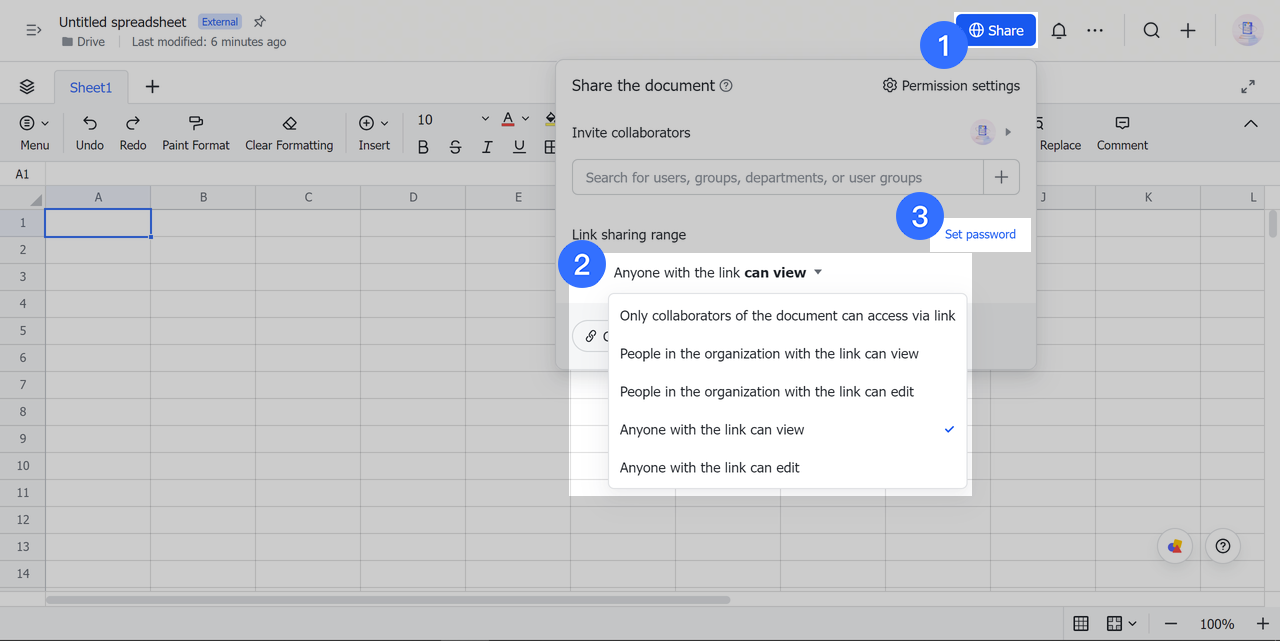 Password protect documents and folders for sharing