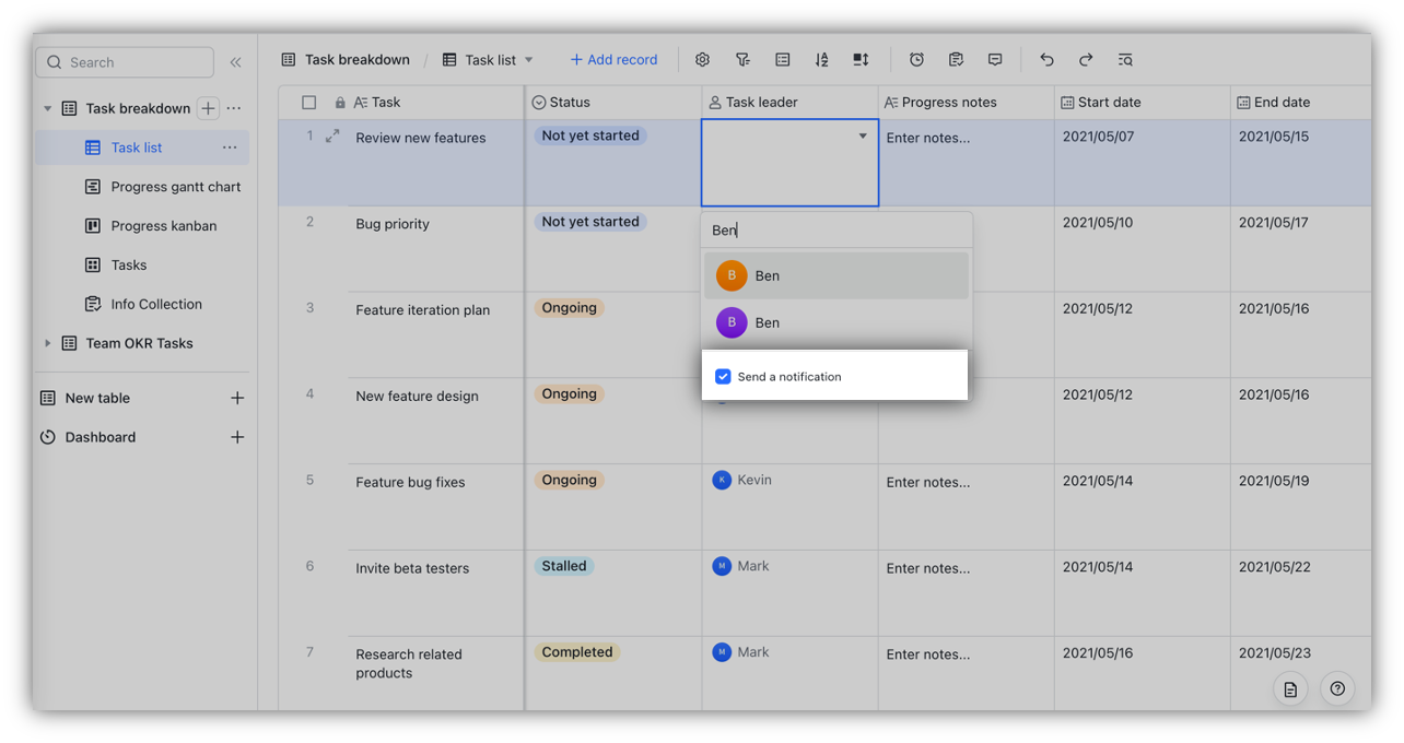 Use person fields in Base